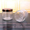 cosmetic facial cream glass  jar 160ml 5oz and black plastic cap